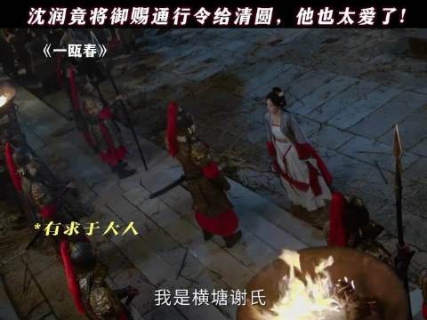 沈润真舍得,直接把御赐通行令给谢清圆