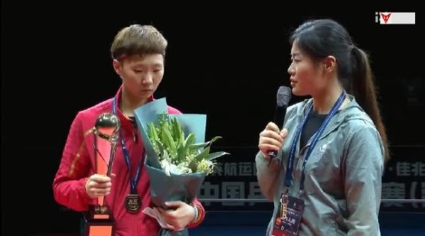 获得女单冠军!王曼昱接受采访:信念可以支撑着一个人!王曼昱