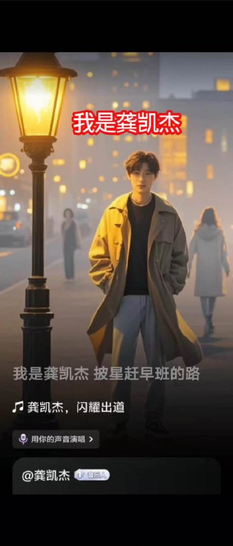 我是龚凯杰，闪耀出道～～～AI已经满足你任何需求了！