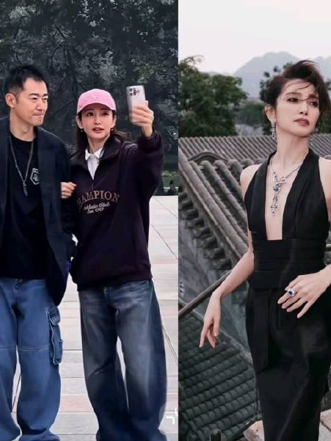 李冰冰53岁未婚未育,与任泉同游清华