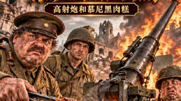 沉浸式体验二战时期士兵用高射炮烤出慕尼黑肉糕